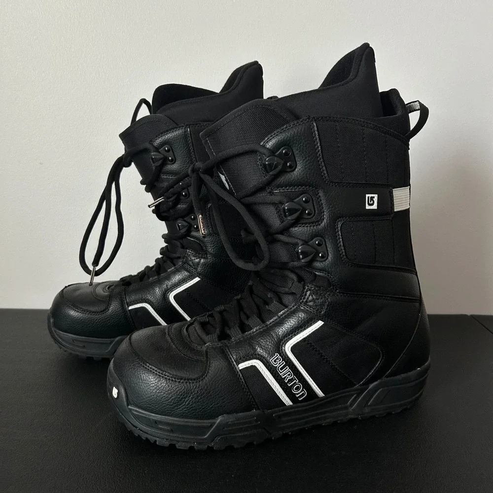 Burton Invader Men's Snowboard Boots Mens 12 US Black White Speed Zone Lacing